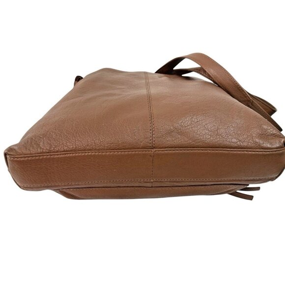 *Great American Leather Works Brown Cow Hide Crossbody Bag Medium Shoulder Purse - Picture 14 of 14